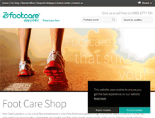 Tablet Screenshot of footcaresupplies.com